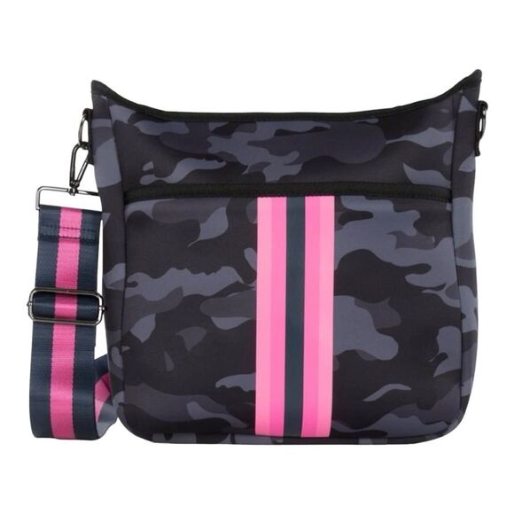Haute Shore Jeri Epic Neoprene Mini Navy Camo Crossbody - Picture 1 of 9